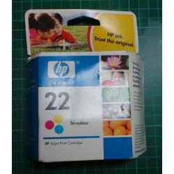 HP, 22, Tri-colour