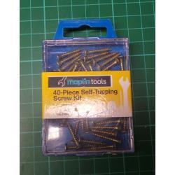 40- piece self- tapping screw kit