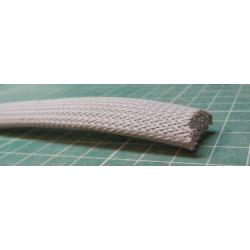 15mm, braided sleeving, grey