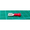 Faston, 6.3mm, female red