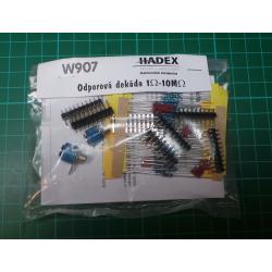 Resistor Decade Box Kit, 1R0-10MOhm