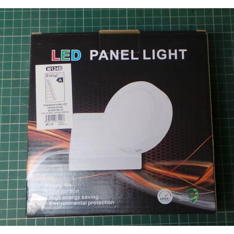 Wall light LED 12W, 170x170mm, white, 230V / 12W, surfaced